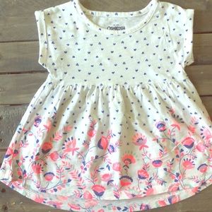 Toddler Girl Dress Osh Kosh 2T Boho Neon Floral